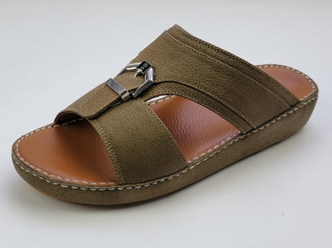 Arabic Chappal Q-3 [ART CODE: 2002] OLIVE