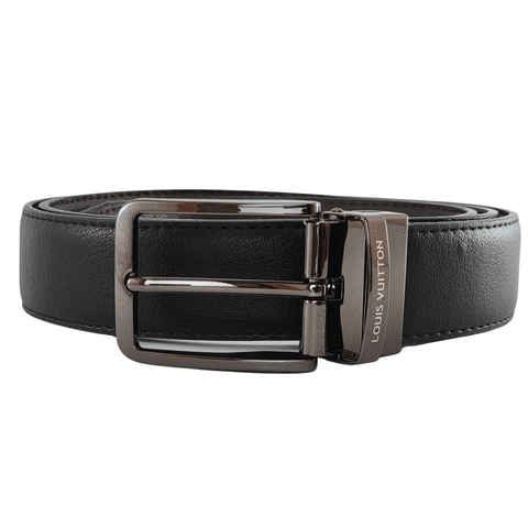 LOUIS VUITTON Belt BLACK (Twin Side Color convertible)